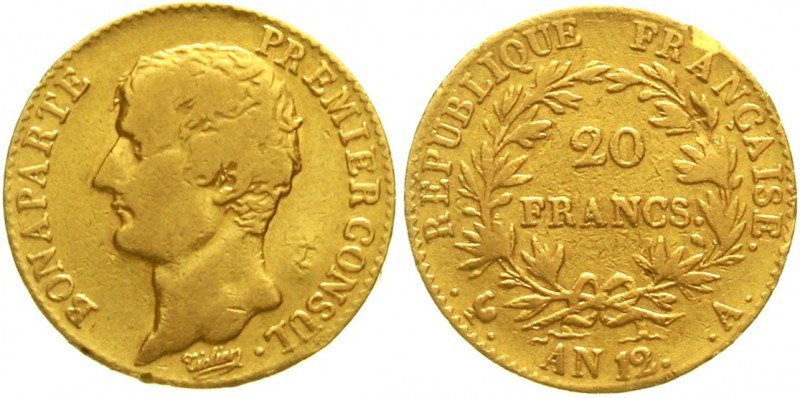 Ausländische Goldmünzen und -medaillen Frankreich Konsulat unter Napoleon Bonapa...