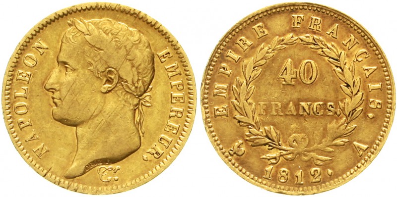 Ausländische Goldmünzen und -medaillen Frankreich Napoleon I., 1804-1814/15
40 ...