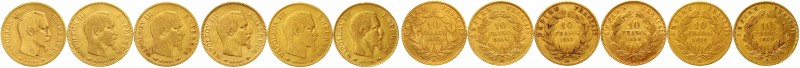 Ausländische Goldmünzen und -medaillen Frankreich Napoleon III., 1852-1870
6 ve...