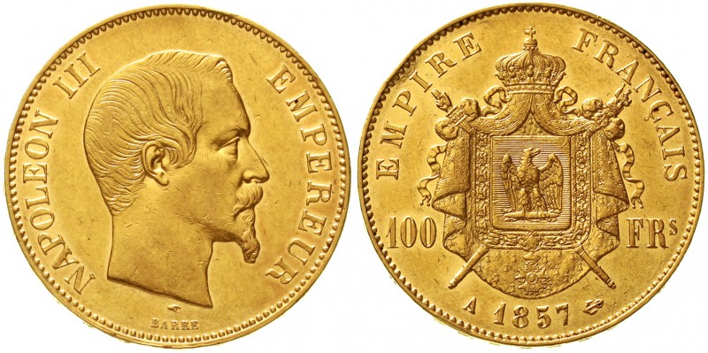 Ausländische Goldmünzen und -medaillen Frankreich Napoleon III., 1852-1870
100 ...