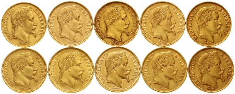 Ausländische Goldmünzen und -medaillen Frankreich Napoleon III., 1852-1870
10 v...