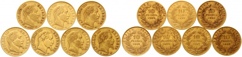 Ausländische Goldmünzen und -medaillen Frankreich Napoleon III., 1852-1870
7 ve...