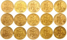 Ausländische Goldmünzen und -medaillen Frankreich Dritte Republik, 1871-1940
15 X 20 Francs geflügelter Genius aus 1874 bis 1898 nach Jahren. 1874-18...