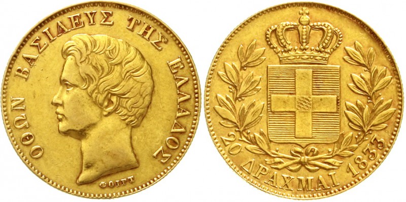 Ausländische Goldmünzen und -medaillen Griechenland Otto von Bayern, 1832-1862
...
