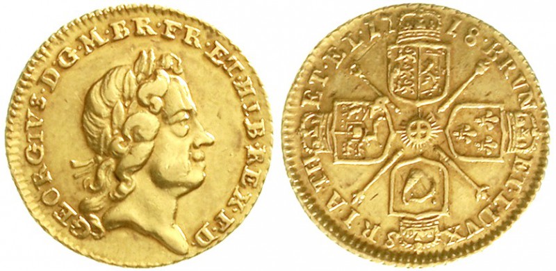 Ausländische Goldmünzen und -medaillen Grossbritannien George I., 1714-1727
1/4...