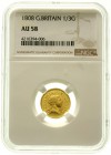 Ausländische Goldmünzen und -medaillen Grossbritannien George III., 1760-1820
1/3 Guinea 1808. Im NGC-Blister mit Grading AU 58