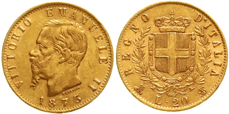 Ausländische Goldmünzen und -medaillen Italien- Königreich Vittorio Emanuelle II...
