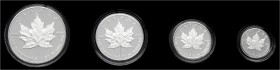 Ausländische Goldmünzen und -medaillen Kanada Britisch, seit 1763
PLATIN Maple Leaf-Set 1989. Mit 1, 1/2, 1/4 und 1/10 Unze. In Original-Holzschatull...