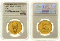 Ausländische Goldmünzen und -medaillen Liberia Republik, seit 1847
25 Dollars 1972 B. 150. Jahrestag der Gründung Liberias. 23,31 g. 900/1000. Auflag...