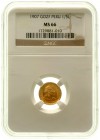 Ausländische Goldmünzen und -medaillen Peru Republik, seit 1821
1/5 Libra (Pound) 1907. 1,6 g., 917/1000. Im NGC-Blister mit Grading MS 66 (finest kn...