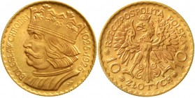 Ausländische Goldmünzen und -medaillen Polen Zweite Republik, 1923-1939
10 Zlotych 1925. 3,23 g. 900/1000.
fast Stempelglanz