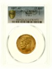 Ausländische Goldmünzen und -medaillen Russland Nikolaus II., 1894-1917
15 Rubel 1897. Kopf mit 2 Buchstaben der Umschrift unter Halsabschnitt. 12,9 ...