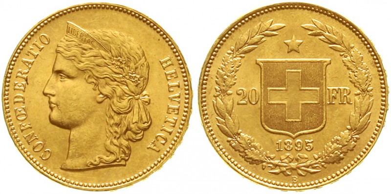 Ausländische Goldmünzen und -medaillen Schweiz Eidgenossenschaft, seit 1850
20 ...