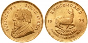 Ausländische Goldmünzen und -medaillen Südafrika Republik, seit 1962
Krügerrand (1 Unze Feingold) 1975. prägefrisch