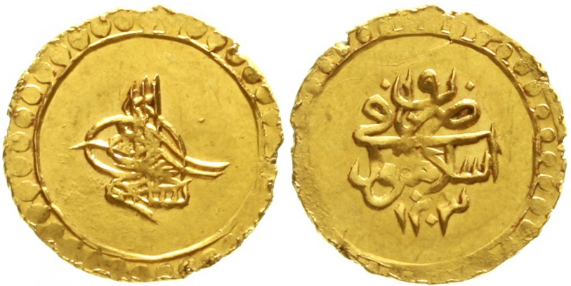 Ausländische Goldmünzen und -medaillen Türkei/Osmanisches Reich Selim III., 1789...