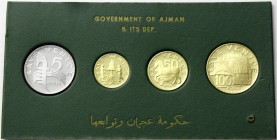 Ausländische Goldmünzen und -medaillen Vereinigte Arabische Emirate-Ajman Rashid Bin Hamad al-Naimi, 1928-1981
Serie zu 25, 50 und 100 Riyals Gold un...