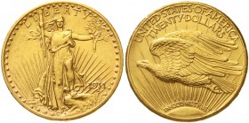 Ausländische Goldmünzen und -medaillen Vereinigte Staaten von Amerika Unabhängigkeit, seit 1776
20 Dollars 1911 D, Denver. no Motto. 33,44 g. 900/100...