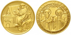 Gold der Habsburger Erblande und Österreichs Österreich 2. Republik, seit 1945
50 Euro 2002. 2000 Jahre Christentum. 10 g. Feingold. In Kapsel.
Stem...