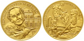 Gold der Habsburger Erblande und Österreichs Österreich 2. Republik, seit 1945
100 Euro 2002. Bildhauerei. 16 g. Feingold. In Kapsel.
Stempelglanz