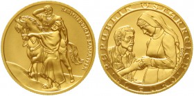 Gold der Habsburger Erblande und Österreichs Österreich 2. Republik, seit 1945
50 Euro 2003. Nächstenliebe. 10 g. Feingold. In Originalschtulle mit Z...