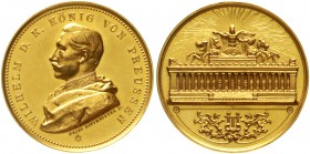 Altdeutsche Goldmünzen und -medaillen Brandenburg-Preussen Wilhelm II., 1888-1918
Staatspreismedaille zu 10 Dukaten o.J. für Kunst (Stempel der Vs. v...