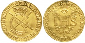 Altdeutsche Goldmünzen und -medaillen Sachsen-Albertinische Linie Johann Georg I., 1615-1656
Sophiendukat 1616. Adler mit einf. Federnreihe, Prägung ...