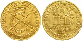 Altdeutsche Goldmünzen und -medaillen Sachsen-Albertinische Linie Johann Georg I., 1615-1656
Sophiendukat 1616. Adler mit doppelter Federnreihe, Präg...