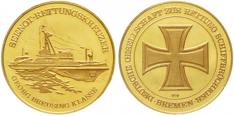 Thematische Goldmedaillen Städte Bremen
Goldmedaille o.J. der Deutschen Gesells...