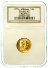 Reichsgoldmünzen Preußen Wilhelm I., 1861-1888
10 Mark 1872 A. Im NGC-Blister mit Grading MS 65.
fast Stempelglanz, Prachtexemplar