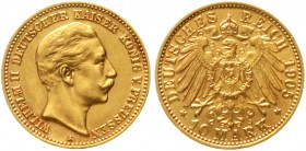 Reichsgoldmünzen Preußen Wilhelm II., 1888-1918
10 Mark 1905 A. vorzüglich