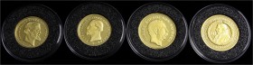 Lots von Goldmünzen und -medaillen
4 Stück: 3 Nachprägungen: 20 Mark Sachsen 1877 (2003), 20 Mark Sachsen Coburg-Gotha 1872 (2007), 20 Mark Reuss 187...