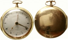 Uhren aus Gold Taschenuhren
Englische Spindel-Taschenuhr, Eardley Norton, London 1760/1794. Schlüsselaufzug (Linksaufzug). Werks und Gehäusenummer 27...