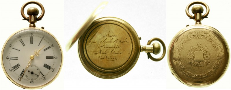 Uhren aus Gold Taschenuhren
Herren-Taschenuhr "open face" Gelbgold 585, um 1900...