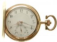 Uhren aus Gold Taschenuhren
Schweizer Herren-Savonette (Sprungdeckeltaschenuhr) 1934. Gelbgold 585. Hersteller INO (Grands Magasin Innovation SA, Lau...