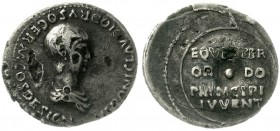 Römische Münzen Kaiserzeit Nero 54-68
Denar 50/54 (als Caesar und designierter Konsul). Drap. Brb. r./EQVITER ORDO PRINCIPI IVVENT auf Schild.
schön...
