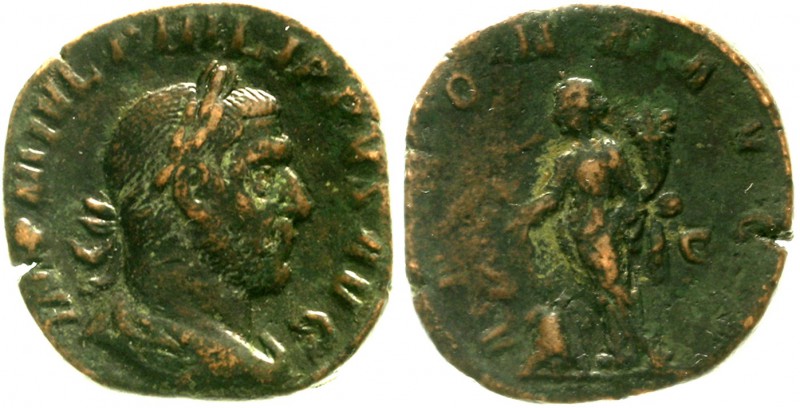 Römische Münzen Kaiserzeit Philippus I. Arabs, 244-249
Sesterz 244/249 n.Chr. D...