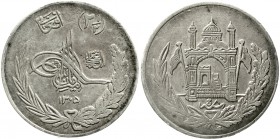 Ausländische Münzen und Medaillen Afghanistan Amanullah 1919-1929
2 1/2 Afghanis SH 1305/8 = 1926. sehr schön