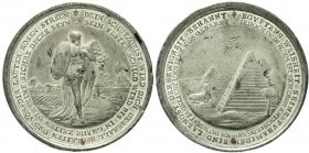 Ausländische Münzen und Medaillen Ägypten Französische Besetzung unter Napoleon 1798-1801
Deutsche Zinnmedaille mit Kupferstift o.J.(um 1800), von St...