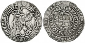 Ausländische Münzen und Medaillen Belgien-Flandern Ludwig le Male, 1346-1384
Doppel Groot o.J. Botdrager. Löwe/Wappenkreuz.
sehr schön