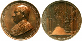 Ausländische Münzen und Medaillen Belgien-Lüttich, Bistum Cornelius Richard Anton van Bommel 1829-1852
Bronzemedaille 1852 v. J. und L. Wiener a.s. T...
