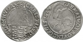 Ausländische Münzen und Medaillen Dänemark Christian IV., 1588-1648
8 Skilling 1642, Glückstadt. fast sehr schön