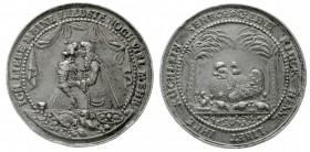 Ausländische Münzen und Medaillen Dänemark Frederik III., 1648-1670
Silbermedaille o.J. (um 1650) ohne Signatur. Gluckhennenmedaille. 53 mm; 37,47 g....