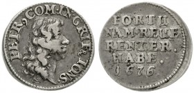 Ausländische Münzen und Medaillen Dänemark Christian V., 1670-1699
Silberjeton 1676 auf die Begnadigung des Staatsmannes Peter Schumacher Graf von Gr...
