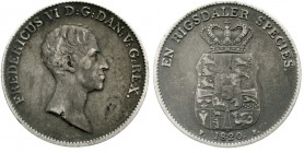 Ausländische Münzen und Medaillen Dänemark Frederik VI., 1808-1839
Speciedaler 1820 FF. sehr schön, kl. Schrötlingsfehler, schöne Patina