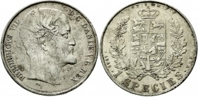 Ausländische Münzen und Medaillen Dänemark Frederik VII., 1848-1863
Speciesdaler 1849 VS. sehr schön