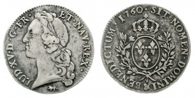 Ausländische Münzen und Medaillen Frankreich Ludwig XV., 1715-1774
Ecu 1760 &, Aix. sehr schön, kl. Kratzer