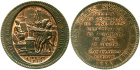 Ausländische Münzen und Medaillen Frankreich Ludwig XVI., 1774-1793
5 Sols Monneron An 4 = 1792 vorzüglich mit schöner Kupfertönung, winz. Randfehler...