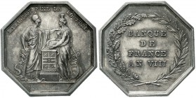 Ausländische Münzen und Medaillen Frankreich Konsulat unter Napoleon Bonaparte, 1799-1804
Silberjeton AN VIII (1799/1800) von Dumarest. Banque de Fra...