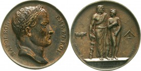 Ausländische Münzen und Medaillen Frankreich Napoleon I., 1804-1814, 1815
Bronze-Prämienmedaille 1804 für Mediziner v. Andrieu/Denon. La Vaccine. Ran...