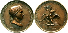 Ausländische Münzen und Medaillen Frankreich Napoleon I., 1804-1814, 1815
Bronzemedaille 1806 von Manfredini. Krönung in Mailand und Sieg in der Schl...